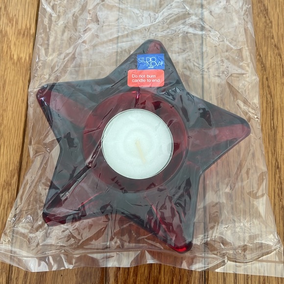 Vintage Studio Nova Starbright Red Votive Tea Light Candleholder - Picture 4 of 6